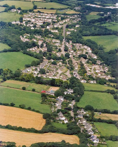 Aerial Map of Budock Water